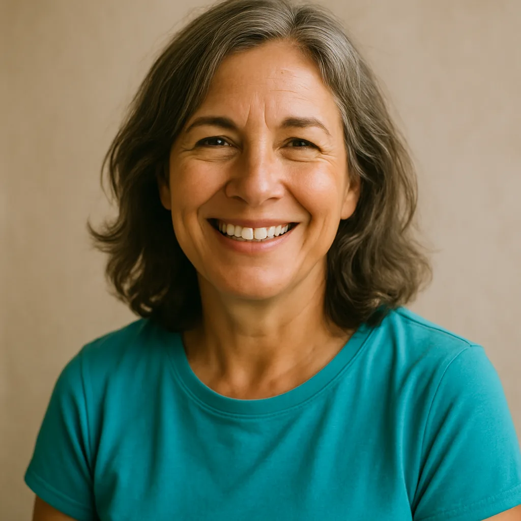 Smiling woman in her 50s — member of The Essex Dating Site